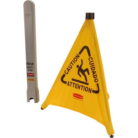 Rubbermaid Cone, Safety , Pop-Up, 20" 9S00